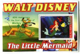 Block "Walt Disney. Arielle, die Meerjungfrau". Malawi