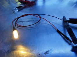 Zylinder-LED warmweiss 3mm verkabelt