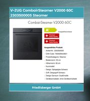 V-ZUG CH-NORM CombairSteamer V2000 60C 2303500005 Steamer