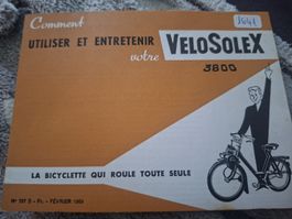 solex velosolex 3800 de 1959 manuel d'entretien original 