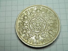 Großbritannien 2 Schilling (Florin), 1966