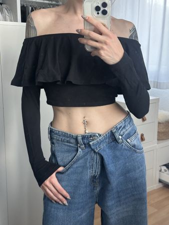 Damen Oberteil schwarz Grösse S Tally Weijl