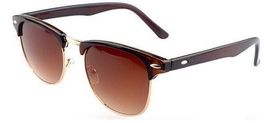 Sonnenbrille CLUBMASTER retro braun 60er