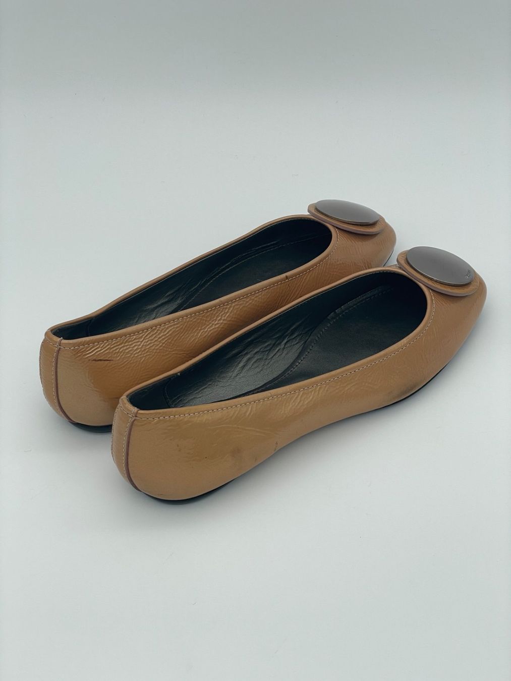 Hogan Damenschuhe: Hogan Silver Button Ballerina EU 36.5 Beige – Gebraucht aus Zürich von shoe_shop 3