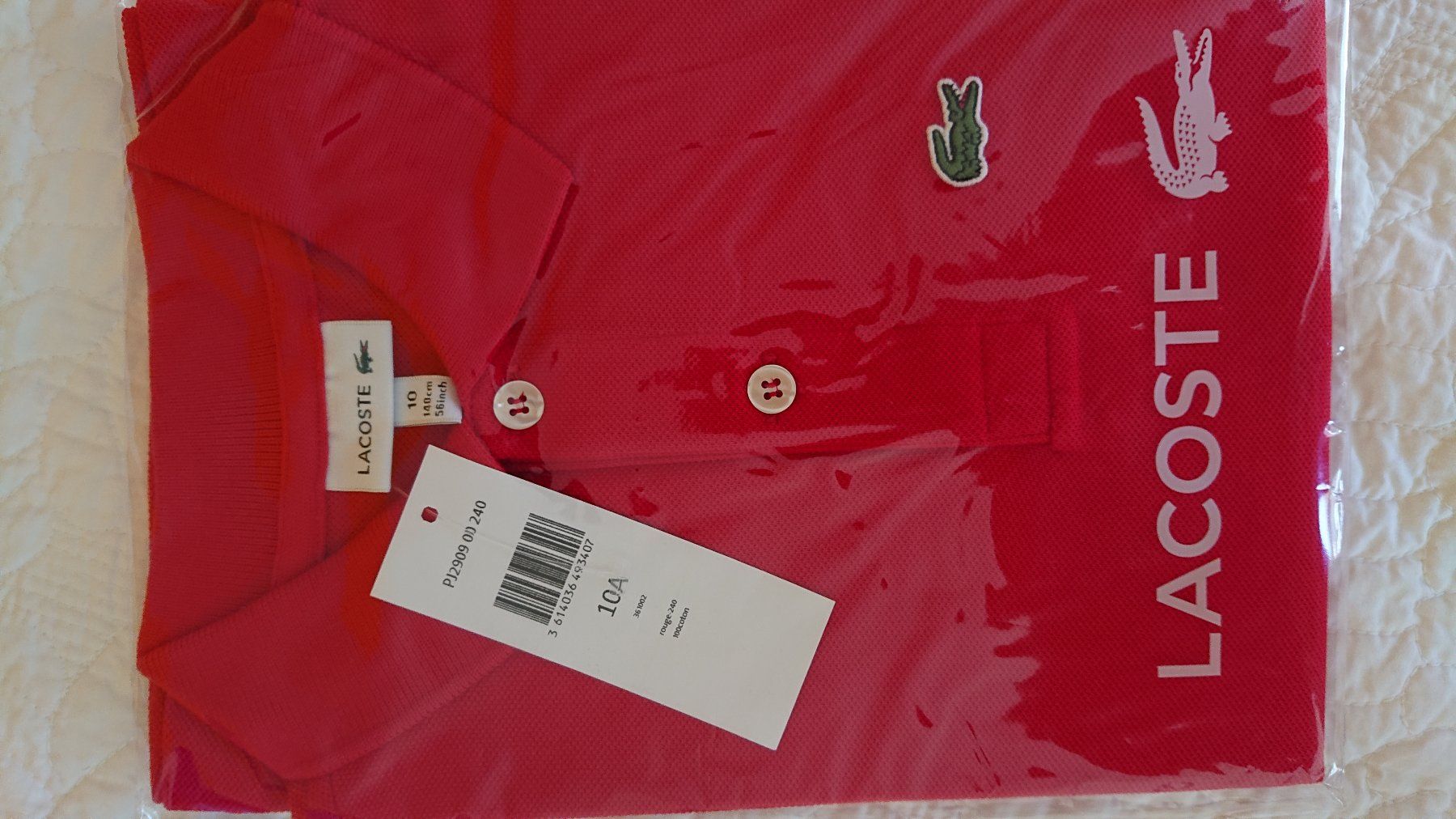 Lacoste Hemden, T-Shirts & Polos: Lacoste Jungen - Poloshirt  Grosse 10A – Neu und originalverpackt aus Bottmingen von Malina_Outlet 3