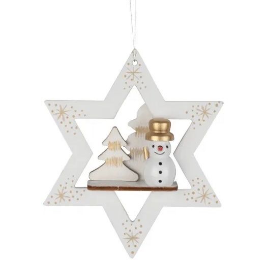 Tutte le decorazioni: Baumschmuck Sterne 11cm Holz Weiss – Nuovo e nell'imballaggio originale da Basel venduto da Seifehuesli 2