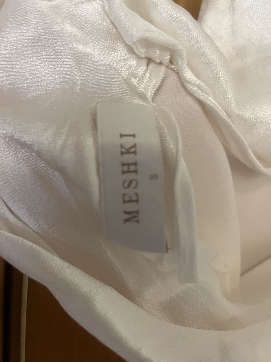 Vestiti: Meshki White Backless Dress Size S – Usato da Porsel venduto da ali_tdk9 3