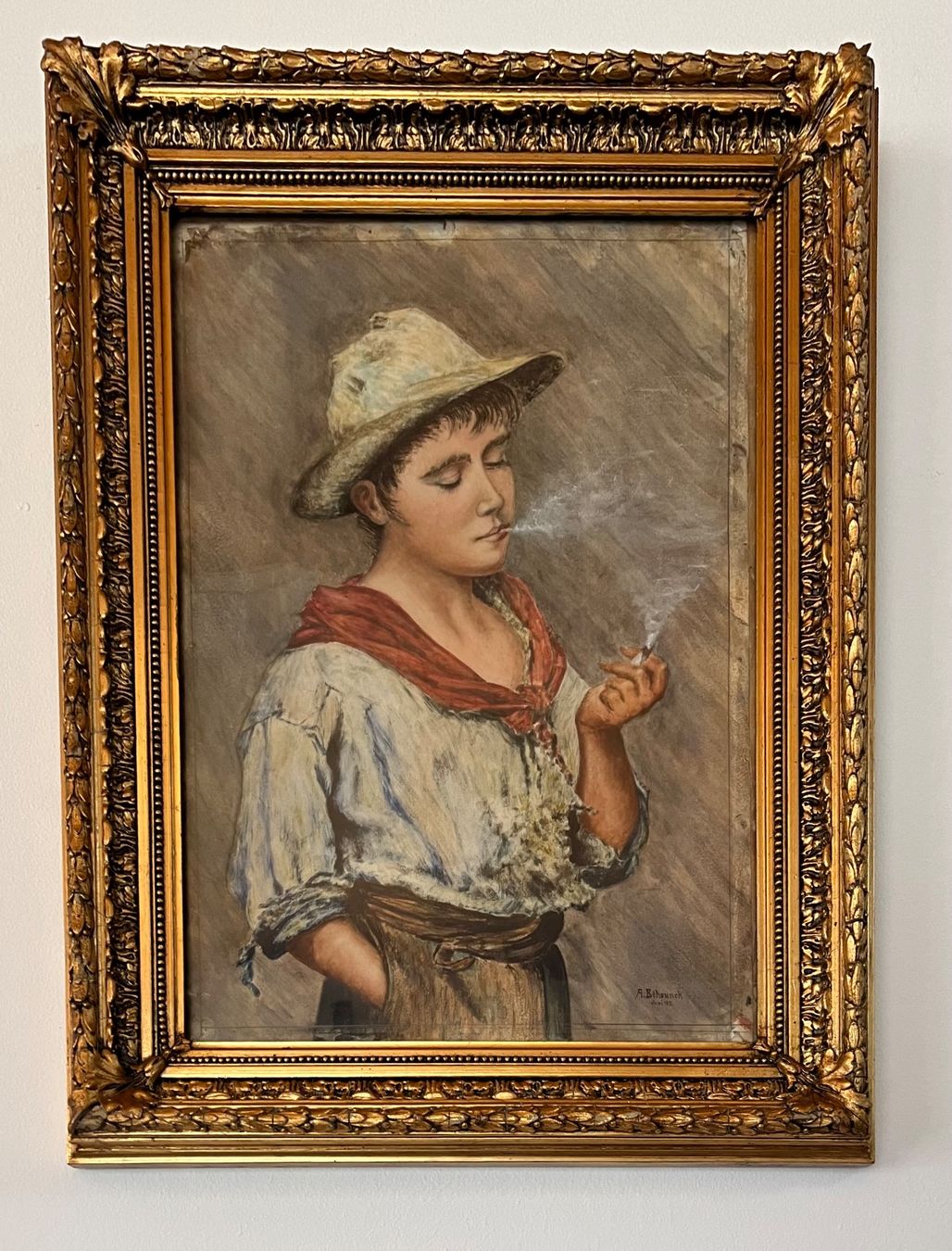 Dipinti: Antikes Original Gemälde, A.Behounek, 1911 – Usato da Kriens venduto da Bangkapi