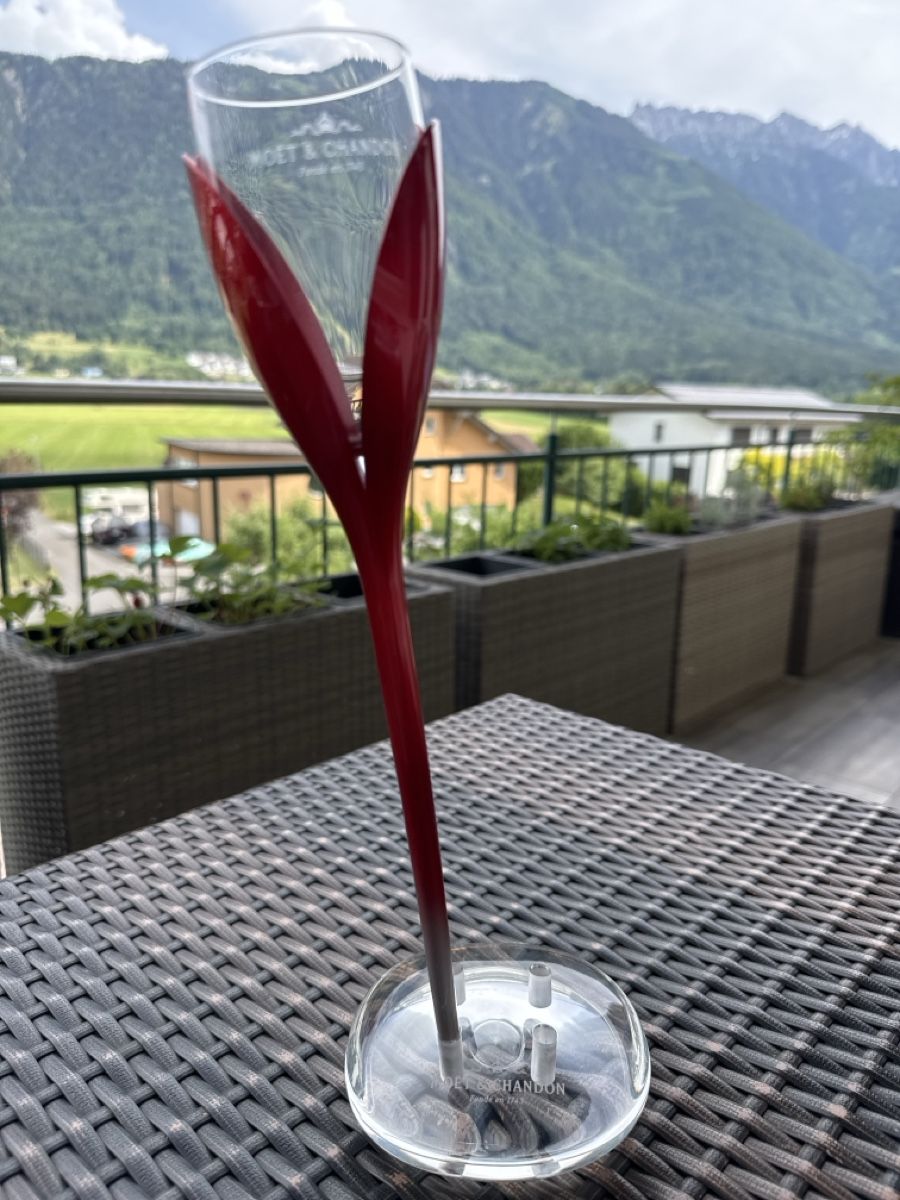 Bicchieri: Moët & Chandon Halter für 4 Tulpengläser – Nuovo (secondo la descrizione) da Mauren venduto da ducducturi