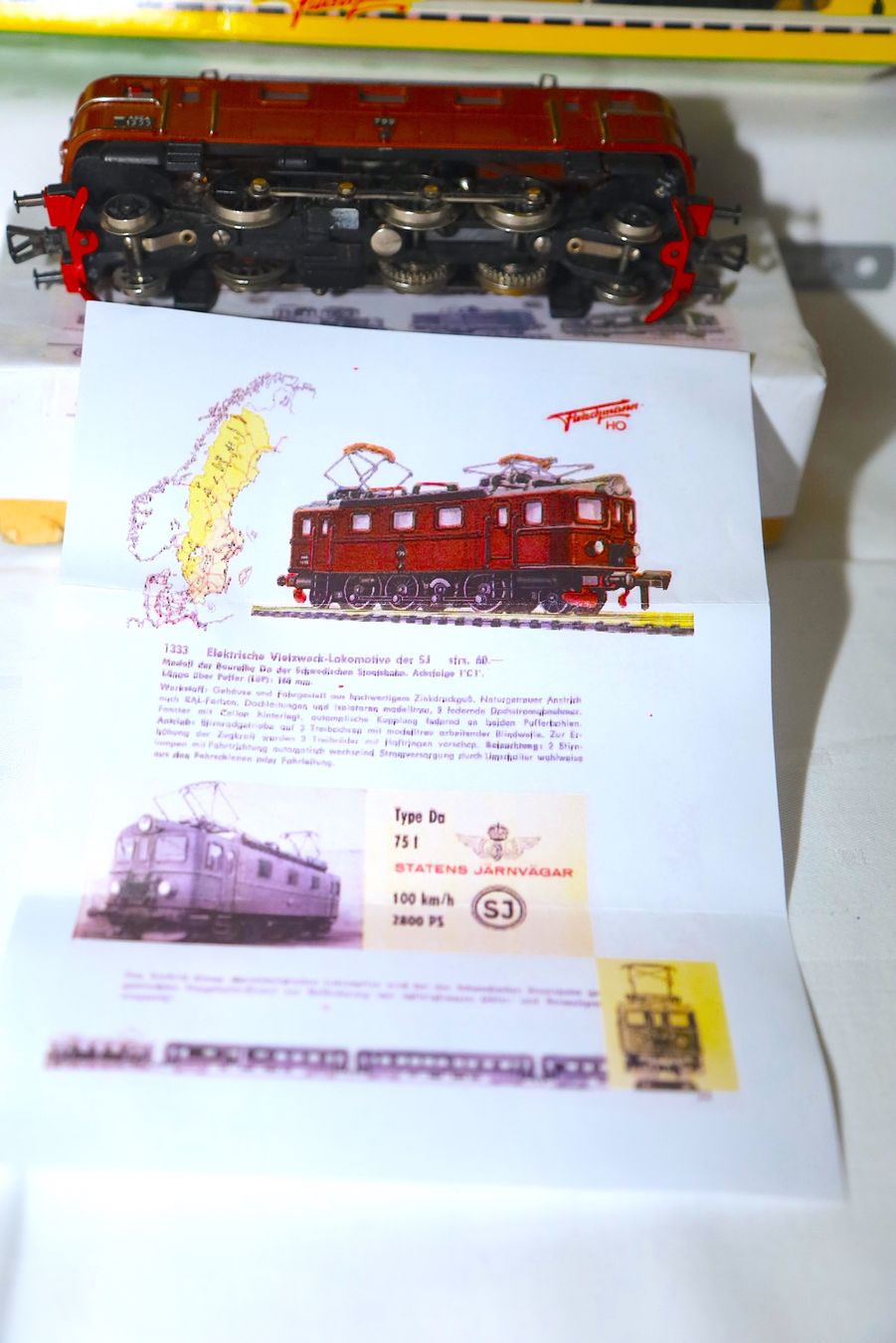 Fleischmann Modellini di ferrovie: SCHÖNE 5 TEILIGE FLEISCHMANN KOMPOSITION  SJ  OVP – Nuovo (secondo la descrizione) da Ipsach venduto da locky55 7