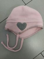 Rosa Wintermütze/Kappe mit Herz für 2-3 jährige