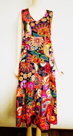 Maxi Sommer Kleid Multicolor neu ungetragen, Gr. XXL
