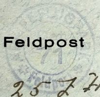FP-Ausschnitt 2.WK, Armeeflugpark 71, Stempel, Fl