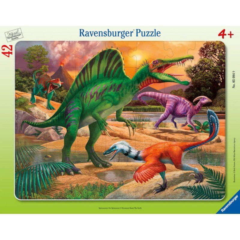 Ravensburger Puzzle: Rahmenpuzzle 42 Teile Spinosaurus – Nuovo e nell'imballaggio originale da Oensingen venduto da Liquidations-Shop
