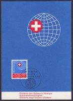 1966, Nr. 442 Maximumkarte, Die Fünfte Schweiz, Ersttag