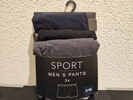 Neu - Herren-Boxershorts 3 Stk  M (Verp. Beschädigt)