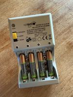 HEITECH Universal Ladegerät inkl. 4 AAA Akkus