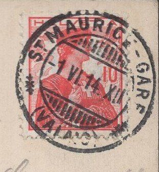 Cartoline postali: Saint - Maurice et la Dent du Midi  1914 – Usato da Aarau venduto da kufi44 1