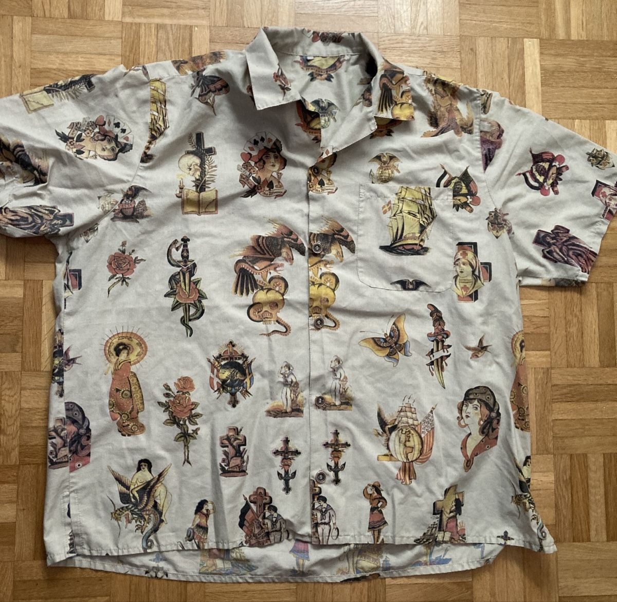 Camicie: Tattoo Vintage Old School Hemd – Usato da Birsfelden venduto da Soulseeker