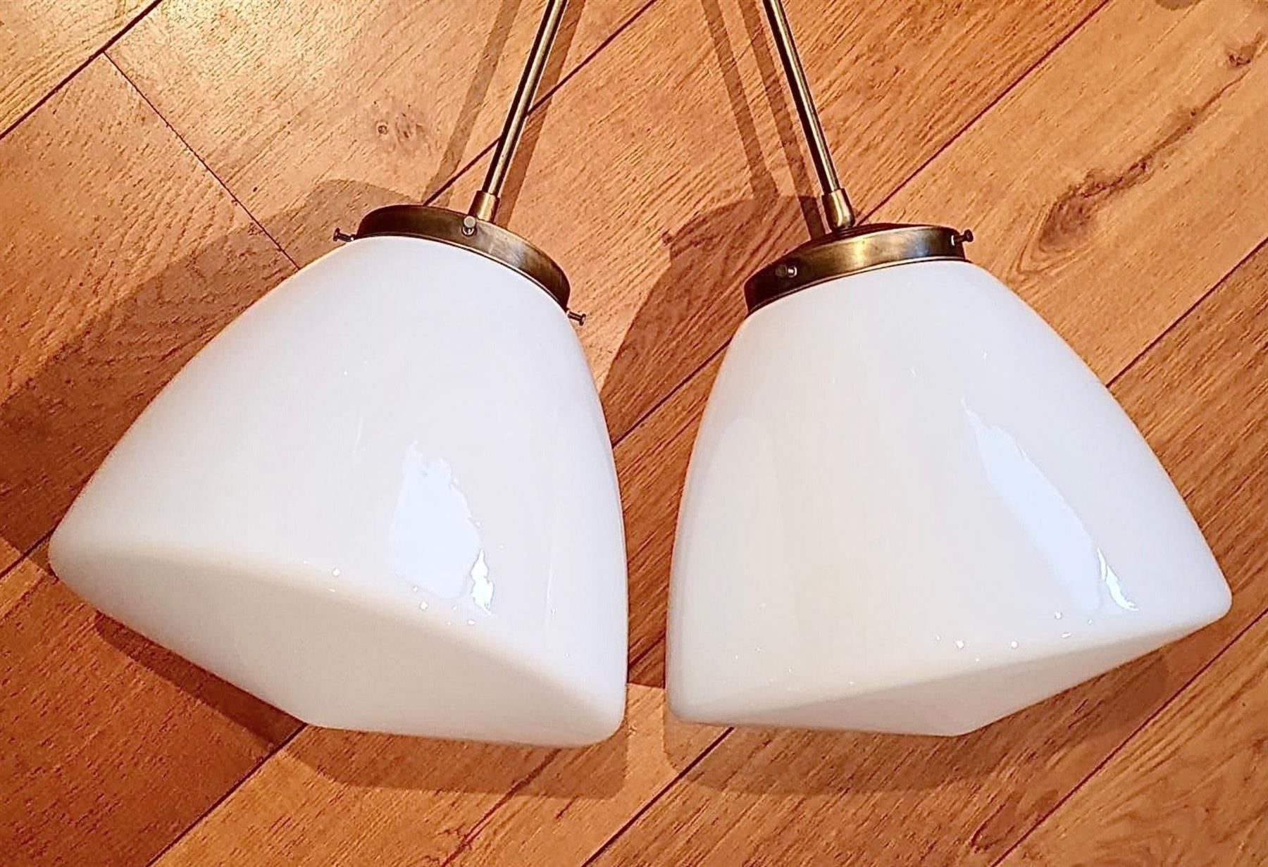 Lampadari & plafoniere: wunderschöne Lampenset mit Opalinglas – Usato da Biel/Bienne venduto da Jomazi 6