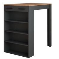Bartisch Anthrazit - Eiche Dekor (100x67x106cm)