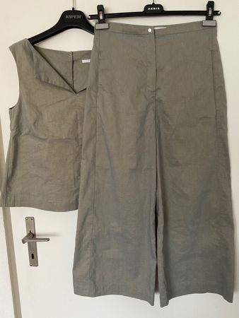 Annette Görtz 2-Teiler Leinen Hose + Bluse Gr 36 NEU