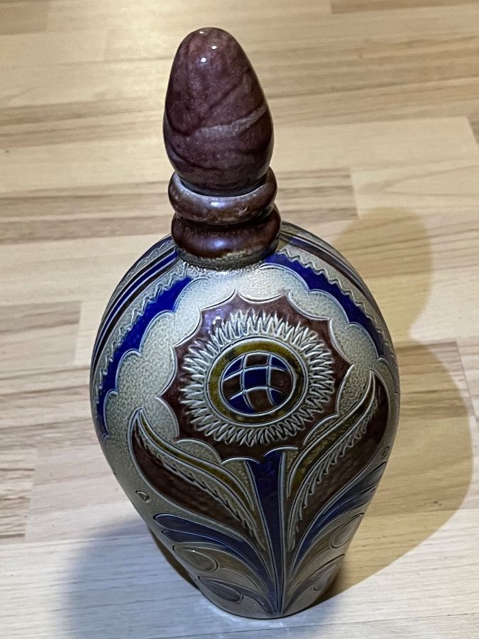 Vasi & Recipienti: Antike GLASUR-KERAMIK-VASE / flach-oval / zirka 1925-1935! – Usato da Frauenfeld venduto da sav_m8xk