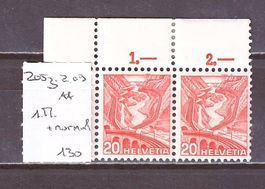 # 4 --- ABART "DOPPELPRÄGUNG 205Z.2.09**