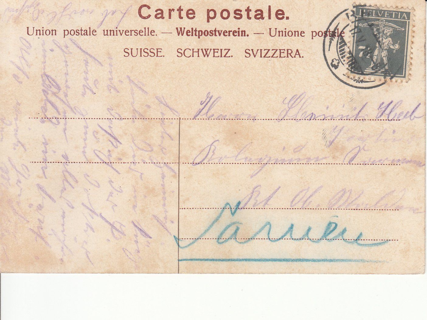 Ansichtskarten: Rheineck 1918 – Gebraucht aus Bürglen TG von StampGraf 1