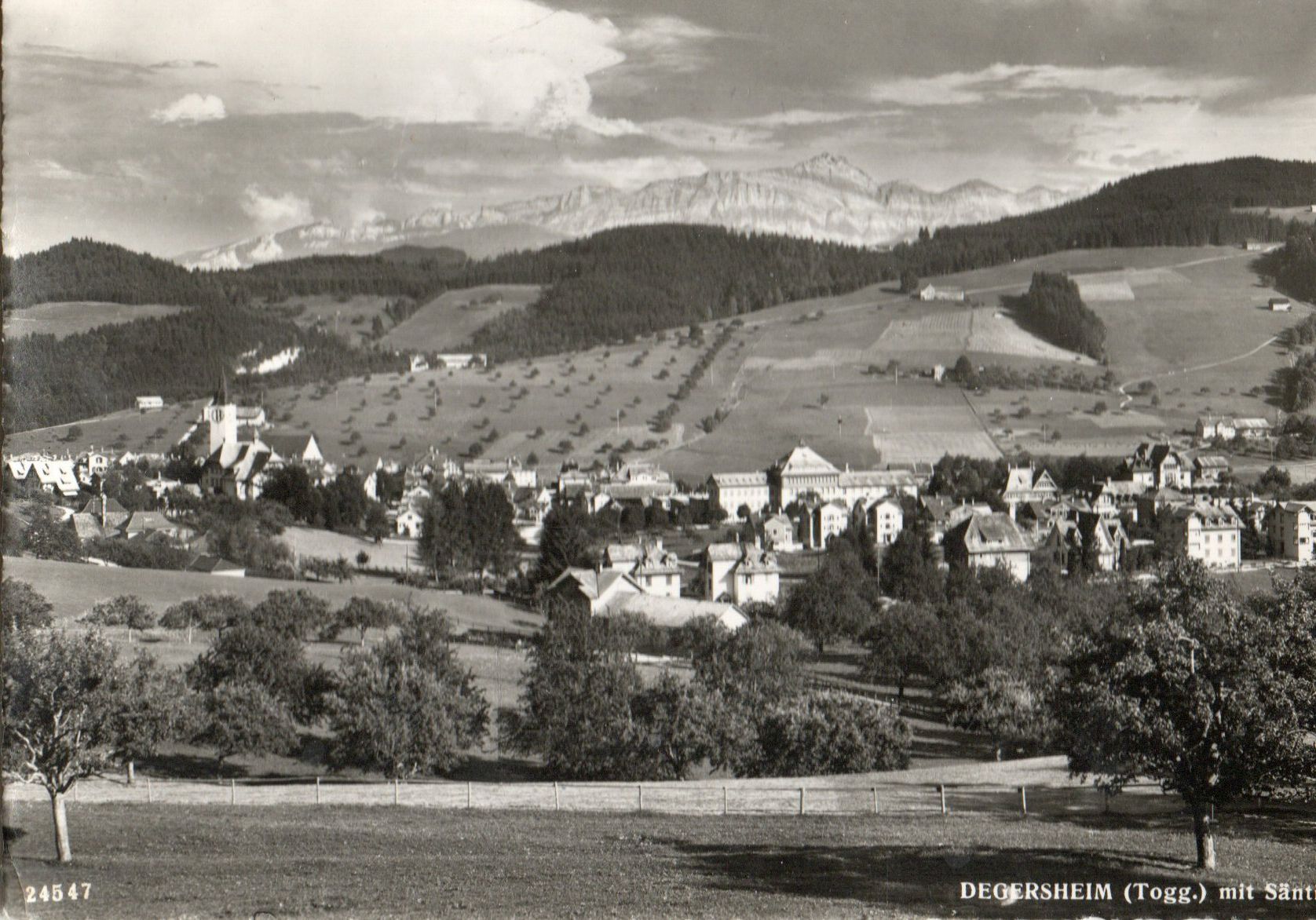 Cartoline postali: Degersheim (Togg.)mit Säntis – Usato da Melano venduto da pisonsdro
