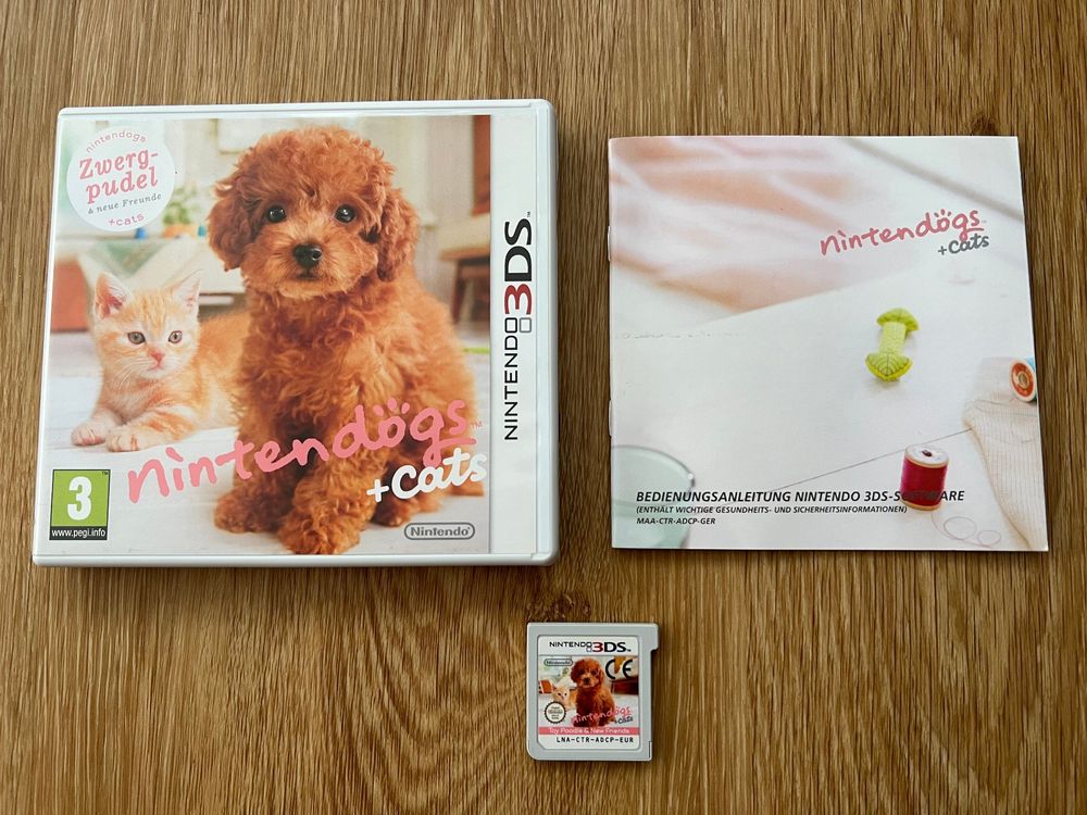 Nintendogs + Cats Zwergpudel OVP für Nintendo 3DS ***TOP*** (Gebraucht