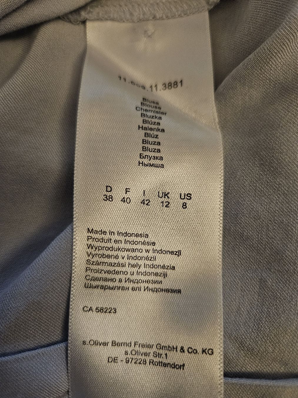 S.Oliver Blusen: Leichte s.Oliver Bluse, Grösse 38 hell blau – Neu (gemäss Beschreibung) aus Anwil von tamoos 5