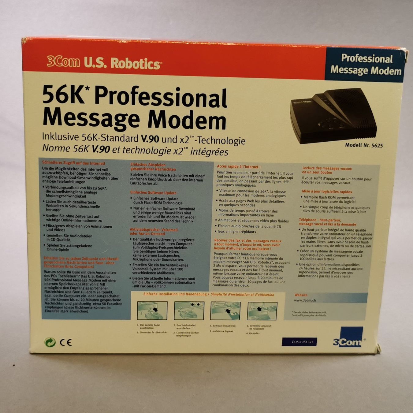 Modem & Router: 3Com U.S. Robotics 56K Modem – Nuovo (secondo la descrizione) da Oberwangen b. Bern venduto da Vittorio0 5