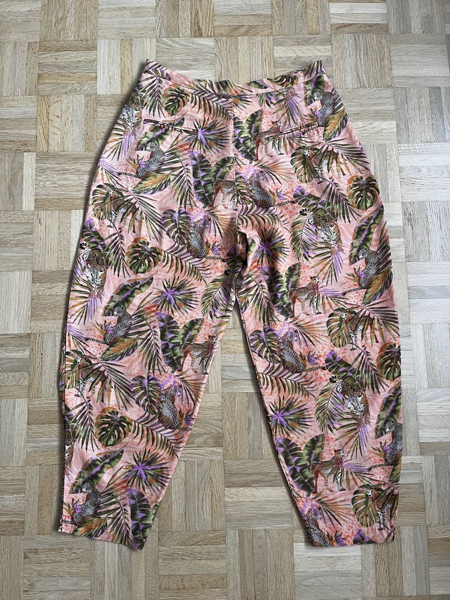 Desigual Pantaloni: Desigual Hose Print Viscose Linen Gr. 38  – Usato da Zürich venduto da Kleanthy 5