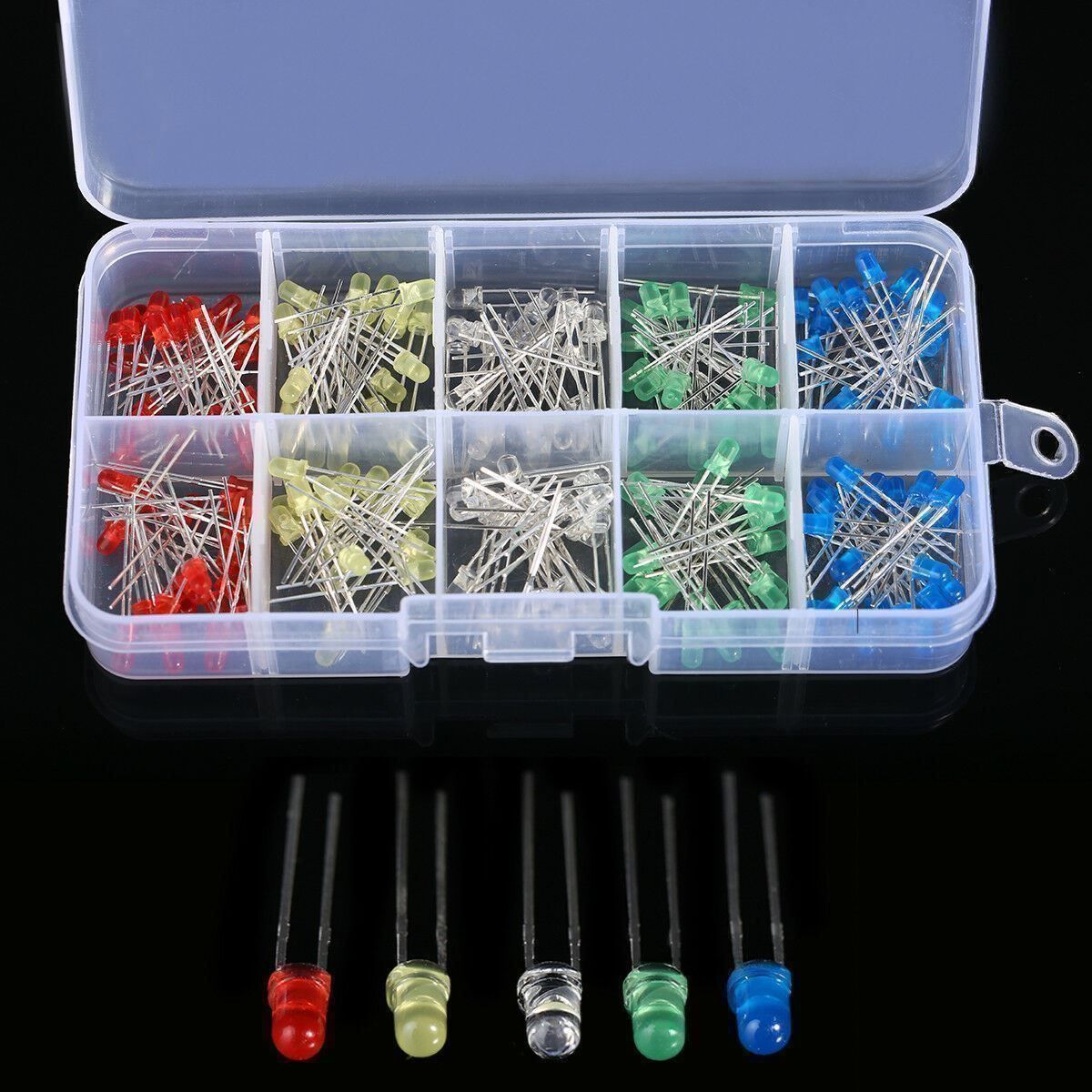 Componenti elettronici: LED-BOX 500 LED, 3mm – Nuovo (secondo la descrizione) da Luzern venduto da Salefactory 1