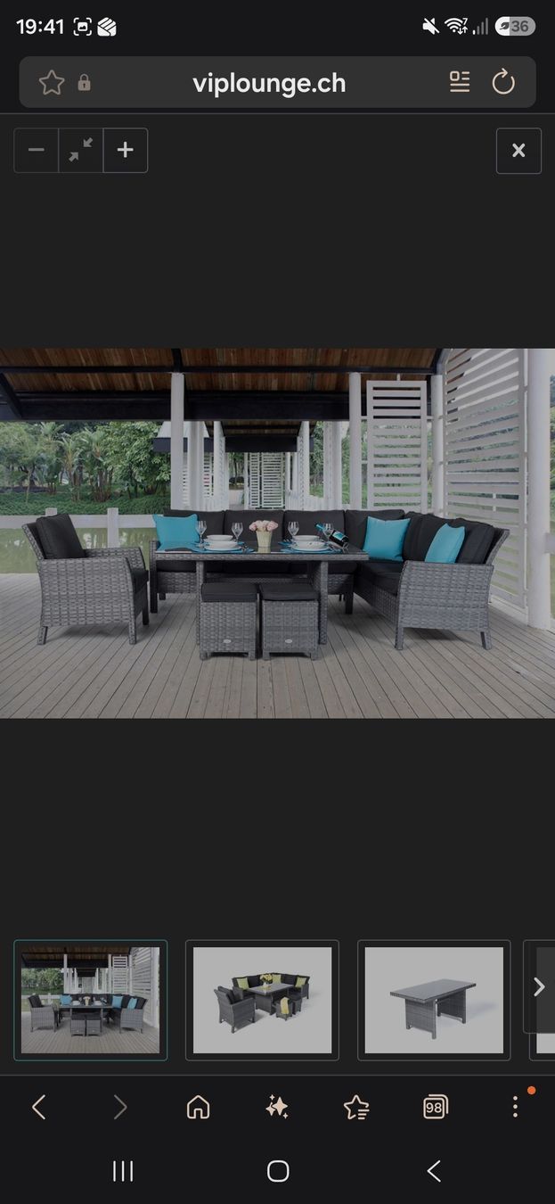 Poltrone: Rattan Sessel schwarz/grau Neu – Nuovo e nell'imballaggio originale da Wädenswil venduto da Gabinomi 3
