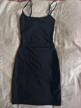 Zara black mini bodycon dress