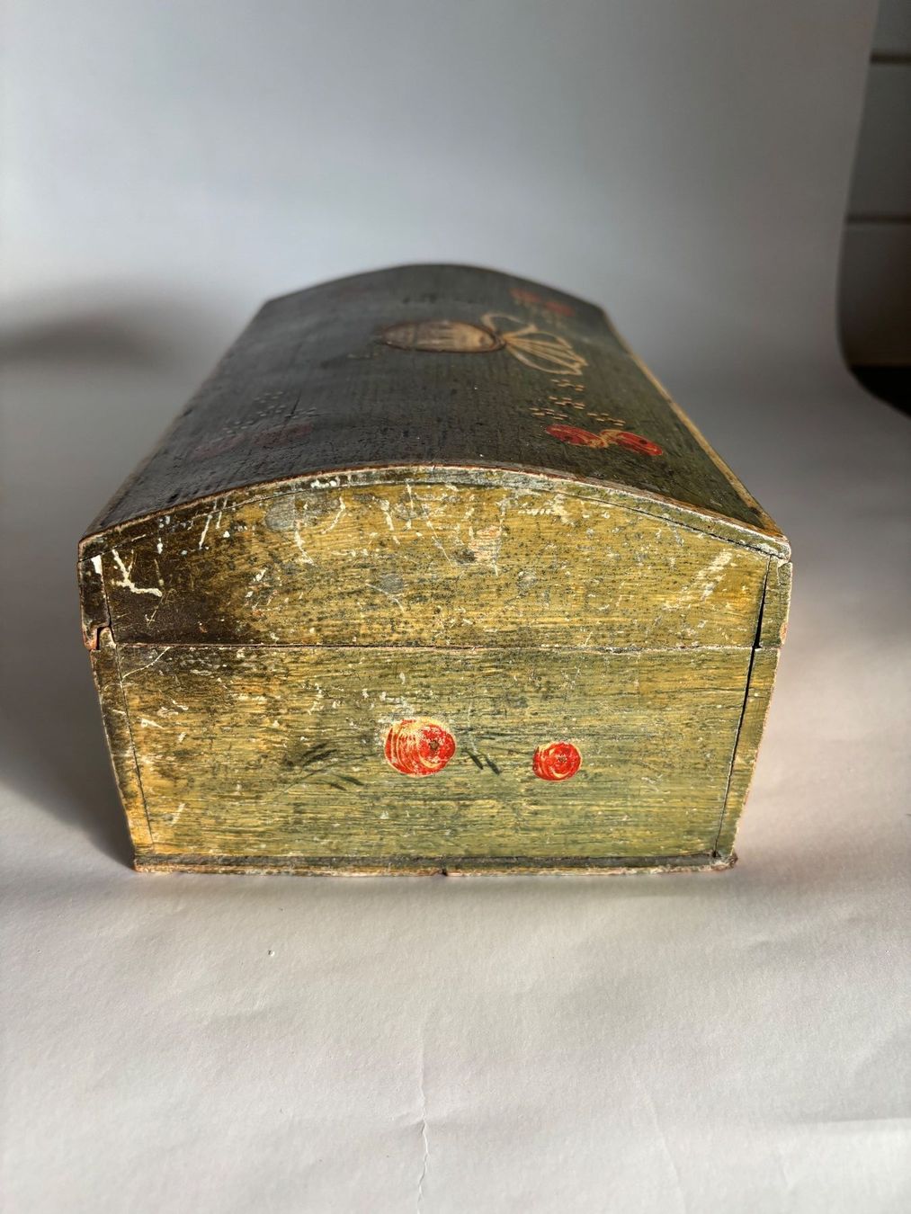 Cassapanche: Antikes Truheli, Schatulle bemalt – Usato da rotkreuz venduto da baudisch 2