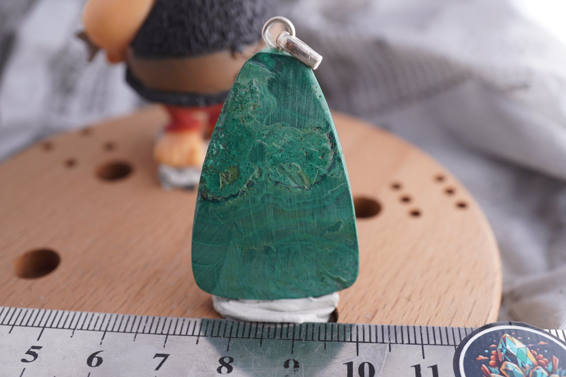 Ciondoli: Malachit   Edler anhänger    mit Silber öse   ab 5.- – Nuovo e nell'imballaggio originale da Eschenbach SG venduto da topstone 6