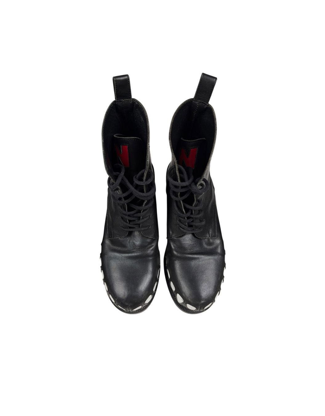 Scarpe da uomo: Walter Van Beirendonck FW22 Hyper Glam 85mm Leather Boots – Usato da Thierachern venduto da n.webl 1