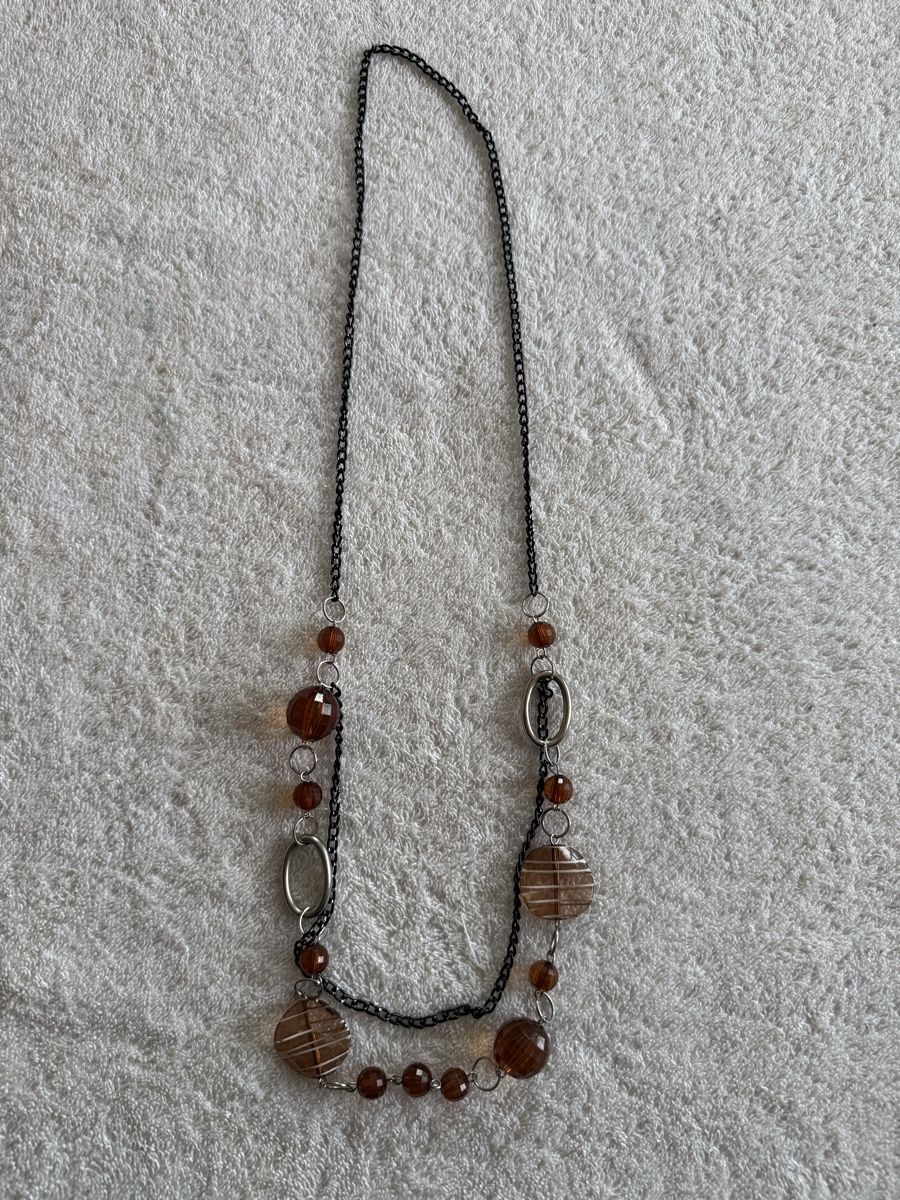 Sonstiger Schmuck: Halskette braune Perlen Modeschmuck – Gebraucht aus Affoltern am Albis von jonas1009