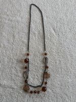 Halskette braune Perlen Modeschmuck