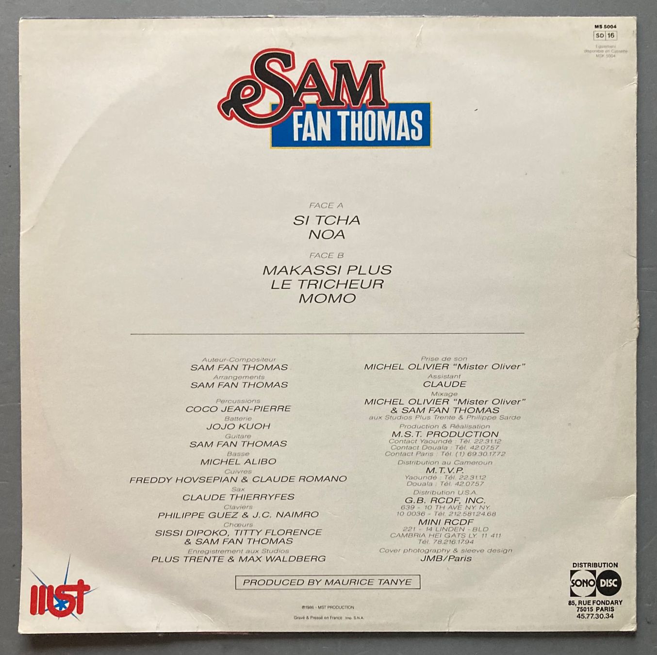 Vinyles: SAM FAN THOMAS - SAM FAN THOMAS – D'occasion à Poliez-Pittet par Newtown-Records 1