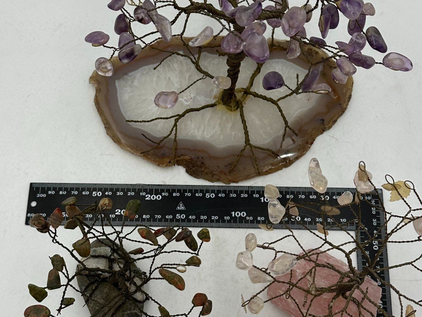 Edelsteine: 3x  Edelsteinbäume, Drahtbäumchen, Deko, Mineralien Kristall – Gebraucht aus Luzern von Lager6640 5