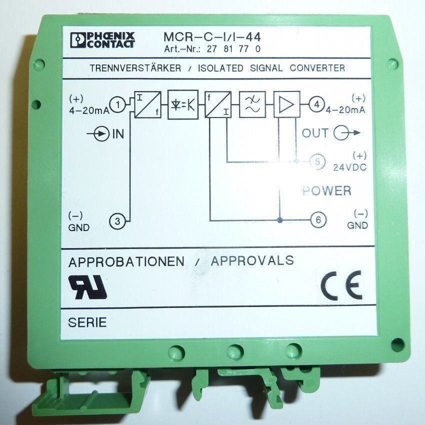 Phoenix Contact Componenti elettronici: Trennverstärker Phoenix Contact – Nuovo e nell'imballaggio originale da Lohn-Ammannsegg venduto da xymark