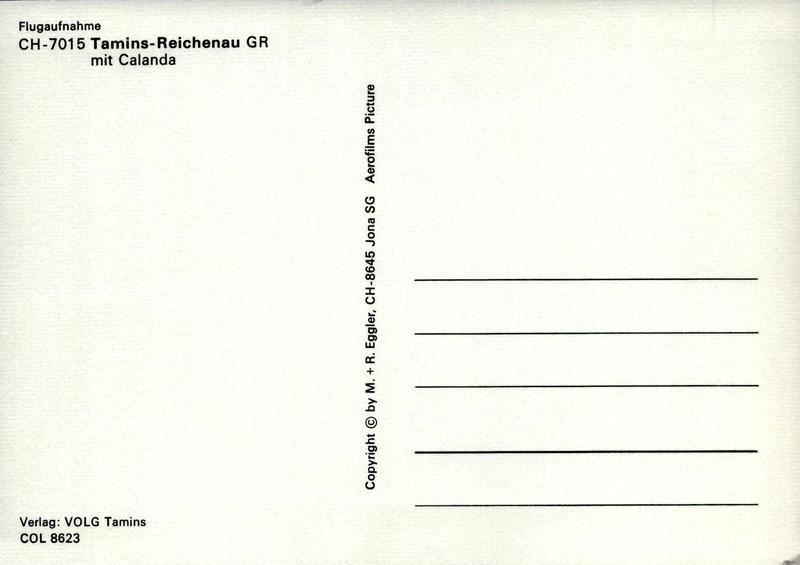 Cartoline postali: Flugaufnahme Tamins-Reichenau GR – Antico da Ettingen venduto da Kartenplanet 1