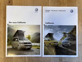 VW California Prospekt & Preisliste 2010/2011, Top Zustand