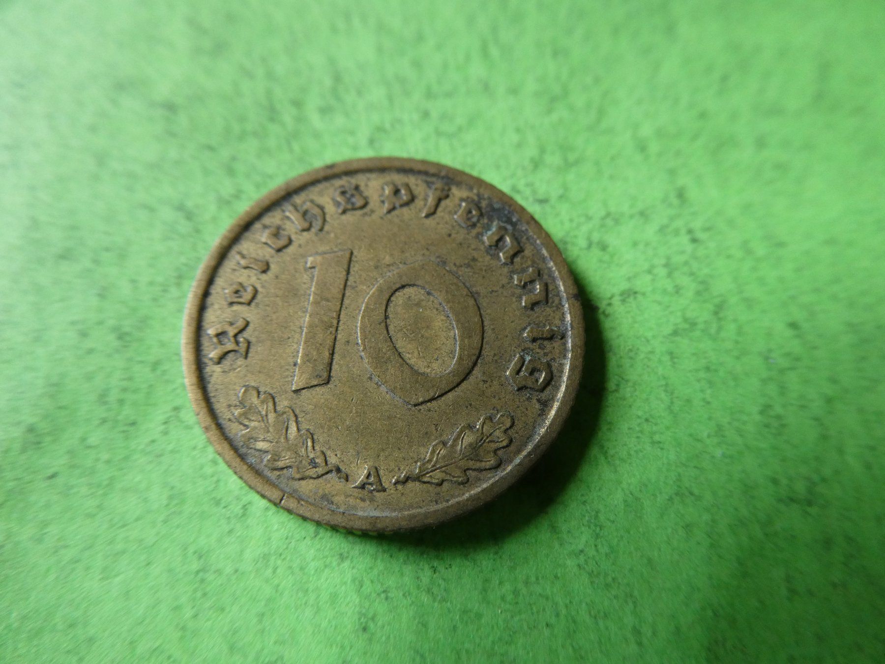 Tutti le monete: Dt. Reich 1938 A, 10 Reichspfennig – Usato da Hinterforst venduto da Rohusri