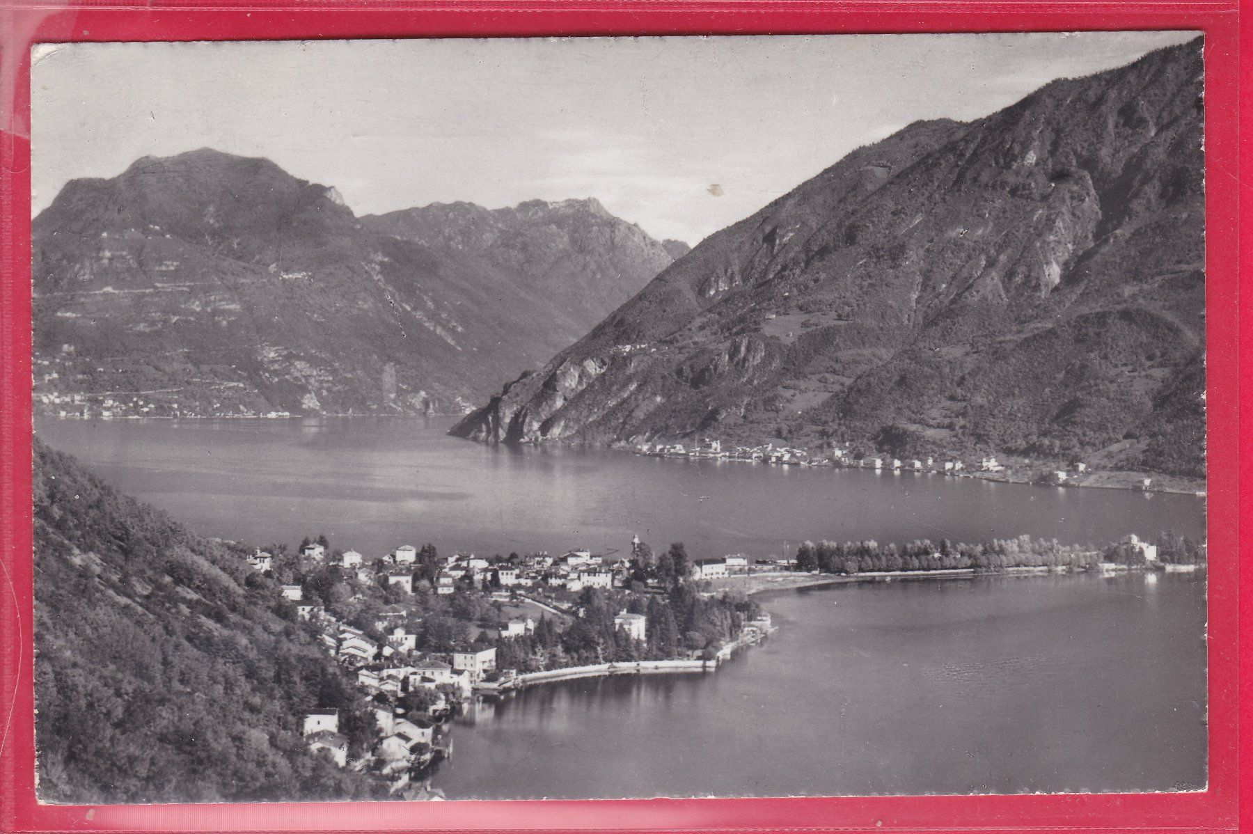 Ansichtskarten: MELIDE, LAGO DI LUGANO, 28.7.1958 – Gebraucht aus Oberrieden von Gebirgsstelze