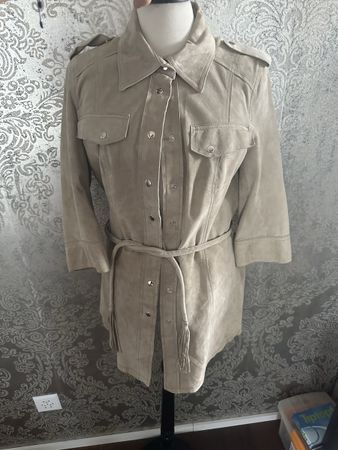 Lederhemd lang, Jacke Gr. 36 - neu